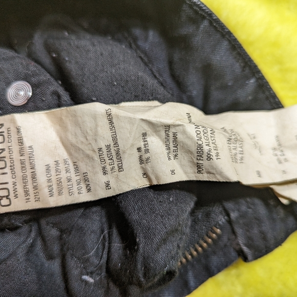 Cotton On black shorts size 6 - Picture 3 of 4